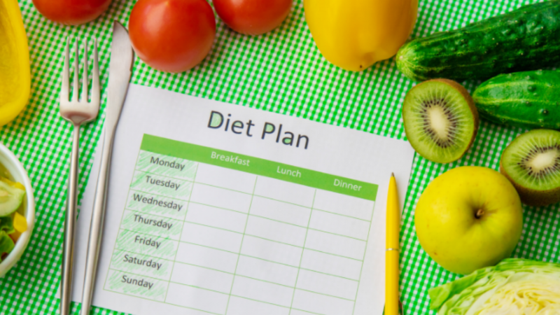 vegetarian diet chart for weight loss in 7 days
