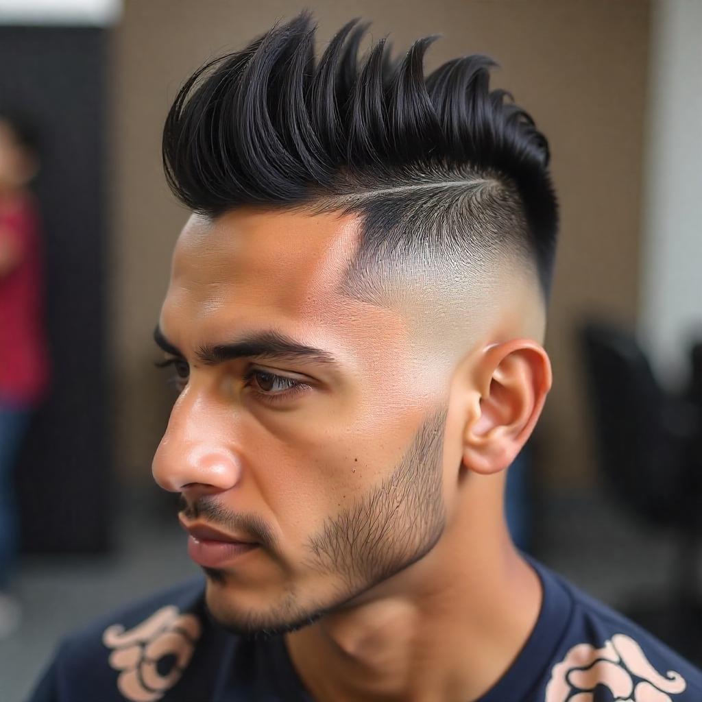 Low Fade with Mohawk