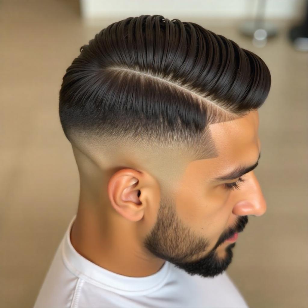 Low Fade with Side Part